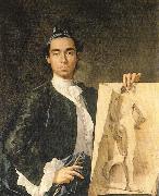 Luis Menendez Self-Portrait painting